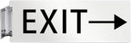 Aluminum Corridor Sign Holder, 10 Pack Direct Sign Mount Bracket, Design for Restroom, Conference Room Classic Silver Signs - 4" Length, 1/8" Substrate - Easy to Install