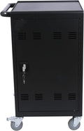32 Devices Laptop Charging Cart, Tablet Storage Carts for Pad Up to 16.3" Screen Size, Classroom Computer Mobile Charging Station for Pads,Chromebooks,Laptops,Security Storage (Black)