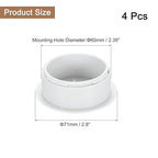 uxcell 4 Pcs Desk Grommet, 2.36 inch 60mm Desk Cable Hole Cover Wire Hole Insert for Home Office Table Cabinet Cord Organizer, White