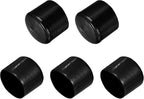 uxcell 5pcs Rubber End Caps 2 1/16"(53mm) ID Vinyl PVC Round Tube Bolt Cap Cover Screw Thread Protectors Black