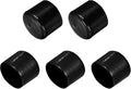 uxcell 5pcs Rubber End Caps 2 1/16"(52mm) ID Vinyl PVC Round Tube Bolt Cap Cover Screw Thread Protectors Black
