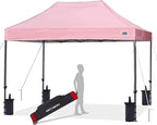 ABCCANOPY Patio Pop Up Canopy Tent 10x15 Commercial-Series (Pink)
