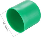 uxcell 20pcs Rubber End Caps 45mm(1 3/4") ID Vinyl PVC Round Tube Bolt Cap Cover Screw Thread Protectors Dark Green