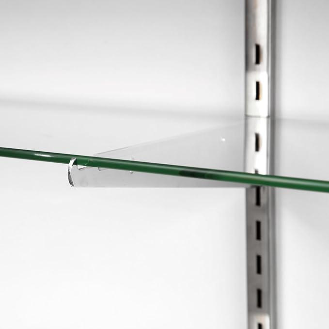 72" W x 22" D x 42" H - Glass Showcase Display Cabinet with Lockng, 6FT Ledgetop Counter with Showcase Front, White Retail Counter Glass Display Cabinet