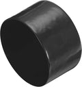 uxcell 4pcs Rubber End Caps 90mm ID Vinyl Round End Cap Cover Screw Thread Protectors Black, 50mm Height