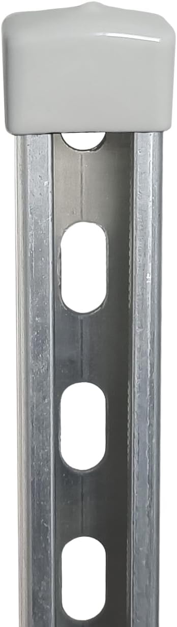 10 Pack Strut Channel Cap, 1-5/8" x 7/8" Plastic White Short End Cap for 13/16" & 7/8" Tall Strut Channel End Cover