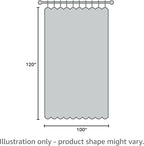 BGment Room Darkening Curtain for Sliding Glass Door, Extra Long Blackout Room Divider Curtain for Living Room 120 Inch Length, Doorways Privacy Window Drape, Khaki, 1 Panel, 100 Wide