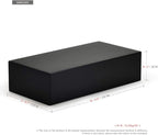 Oirlv Solid Wood Minimalism Style Jewelry Display Stand Showcase Jewelry Organizer Black Square Holder (SM05305)