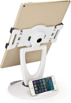 Large Tablet POS Stand, Rotating Commercial Tablet Stand, Swivel Base for Retail Kiosk Register Office Showcase Cashier and Business