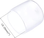 uxcell 5pcs Rubber End Caps 25mm(1") ID PVC Vinyl Round Tube Bolt Cap Cover Screw Thread Protectors Clear
