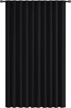 Hiasan Room Divider Curtains Patio Sliding Door Blackout Curtain Privacy Room Thermal Insulated Noise Reduction Panel with Back Tab & Rod Pocket for Bedroom Partition(80 x 84 Inches, Black)