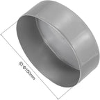 uxcell 4pcs Rubber End Caps 5 15/16"(150mm) ID Vinyl Round End Cap Cover Screw Thread Protectors Dark Grey, 50mm Height