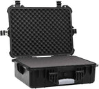 PP Portable Flight Case, Lockable Tool Box for Transportation Travelling, Protective Equipment Case, 20.5"x15.7"x7.5", -285