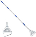 Commercial Mop Handle Heavy Duty, 59" Industrial Mop Stick - Universal Metal Replacement Mop Pole for Home, Garage, Office, Workshop & Warehouse Floor Cleaning
