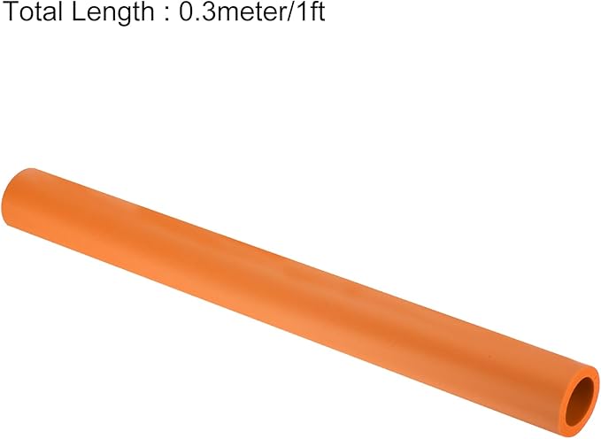 uxcell Foam Tubing for Handle Grip Support,22mm(7/8") ID 32mm(1 1/4") OD 0.3 Meter/1ft Length Orange