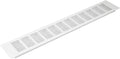 Vent Systems 19.69 x 3.15 Inch (Outer Size) Rectangular Door Vent - White Aluminum Vent Cover Toe Kick Vent Cover - HVAC for Home Cabinet Vent - Intake/Exhaust Door Return Air Vent