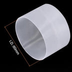 uxcell 4pcs Rubber End Caps 60mm ID Vinyl Round Tube Bolt Cap Cover Screw Thread Protectors Clear, 40mm Height
