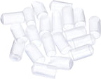 uxcell 20pcs Rubber End Caps 10mm(3/8") ID Vinyl PVC Round Tube Bolt Cap Cover Screw Thread Protectors Clear