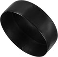 uxcell 4pcs Rubber End Caps 180mm ID Vinyl Round End Cap Cover Screw Thread Protectors Black, 50mm Height