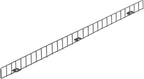 10 Pcs 36" * 3" Black Retail Gondola Shelf Front Wire Fence Guard Rail - Display Enhancer for Retail Stores, Sturdy Shelf Guardrail