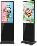 MWE 37 Inch Indoor Digital Signage Display Kiosk LCD Standing Commercial Poster Multimedia Advertising Display Totem with USB/HDMI/WiFi