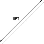Eurmax USA Universal 8ft Rail Bars for Pop-Up Canopy Tents,Set of 2 Tent Half Wall Hardware with Frame Connectors,Durable Canopy Accessories, Rail Bars Only