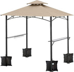 Ontheway Sand Bags for Canopy Tent, Heavy Duty Weights Sandbags, 4pcs-Pack (Black)