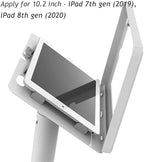 Tablet 10.2 Floor Stand Kiosk Compatible with 10.2 iPad 7 8 9 Anti Theft Key Lock Swivel BSF301T