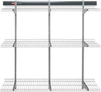 Rubbermaid Fasttrack Rail Storage 36"x12" 3-Shelf Kit, 350 lbs. Per Shelf, for Home/Garage/Shed/Workshop Organization
