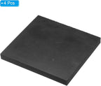 PATIKIL Rubber Anti-Vibration Pads, 4 Pcs Square Vibration Isolation Mats 3.94" x 3.94" x 0.4" for HVAC, Air Conditioner, Air Compressor, Washer, Dryer, Black