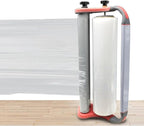 Pre Stretched Handheld Stretch Wrap Film Dispenser, Double Roller Design Manual Film Wrapper Wrapping Hand Tools, for 20" (50cm) Stretch Film Packing