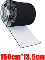 Cable Management Sleeve Flexible Neoprene Wire Cord Organizer Wrap Cover for Home Office Entertainment, Black 150cm(150cm*13.5cm)