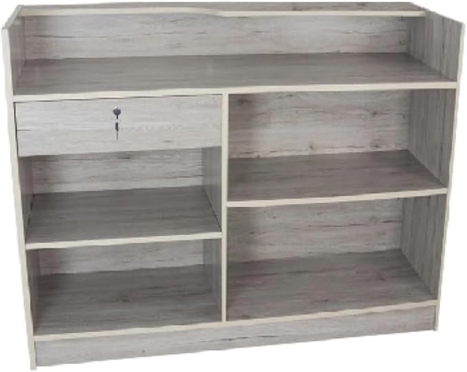 Only Hangers Barnwood Series Display Showcases and Retail Store Checkout Counters (Barnwood Ledgetop Register Counter, 4 Feet)