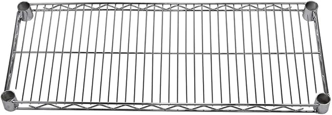 Shelving Inc. 12" d x 30" w Chrome Wire Shelving with 2 Tier Shelves, Weight Capacity 800lbs Per Shelf