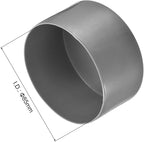uxcell 4pcs Rubber End Caps 85mm ID Vinyl Round End Cap Cover Screw Thread Protectors Dark Grey, 50mm Height