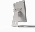 TABcare Anti-Theft Acrylic Case with 360 Rotate 180 Swivel Metal Desktop Stand & 90-Degree USB C Cable for Samsung Galaxy TAB Tablet (White, TAB A8 10.5)