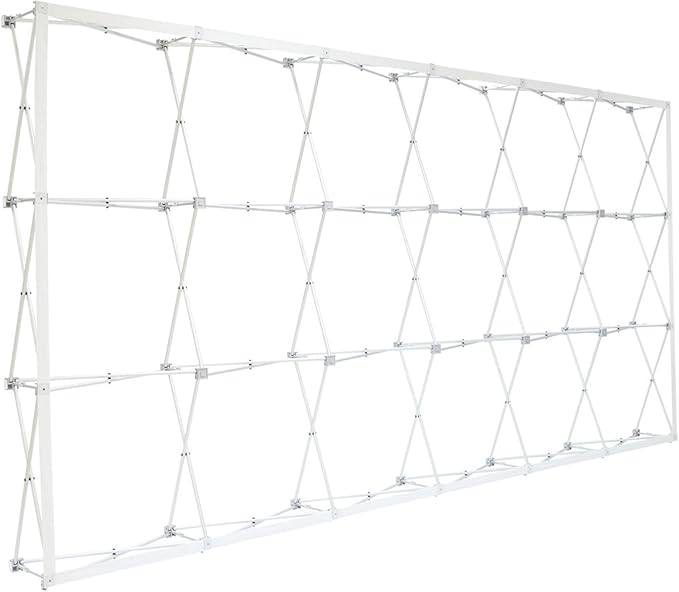 Custom Fabric Pop Up Straight Display, Trade Show Display Backdrop Booth, Hook and Loop Step and Repeat Backdrop for Trade Show Backdrops (Graphic with Frame, 15ftx8ft)