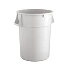 44 Gallon White Round Commercial Trash Can