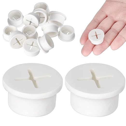 AccEncyc 12 Pcs Cable Cord Grommet Silicone Cable Grommet 3/4" Wire Hole Cover Cable Management Wire Organizer Cable Pass Through Desk Grommet for Table, Computer Desk, Office, Home