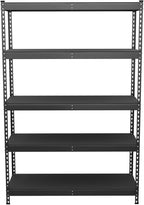 SafeRacks Modular Garage Shelving - 5 Tier Storage Shelves, Tall Metal Rack Shelves for Storage, Heavy Duty Steel Shelf Organizer for Garage, Or Kitchen Pantry (Hammertone, 18 x 48 x 72)