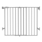 Babelio Baby Gate for Stairs & Doorways, 26-43" W 34" H Extra Tall| No Bottom Bar| Easy Installation| One-Handed Operation| Auto-Close| Hardware Mount (Drill Needed) Safety Dog/Pet Gate Indoor (Grey)