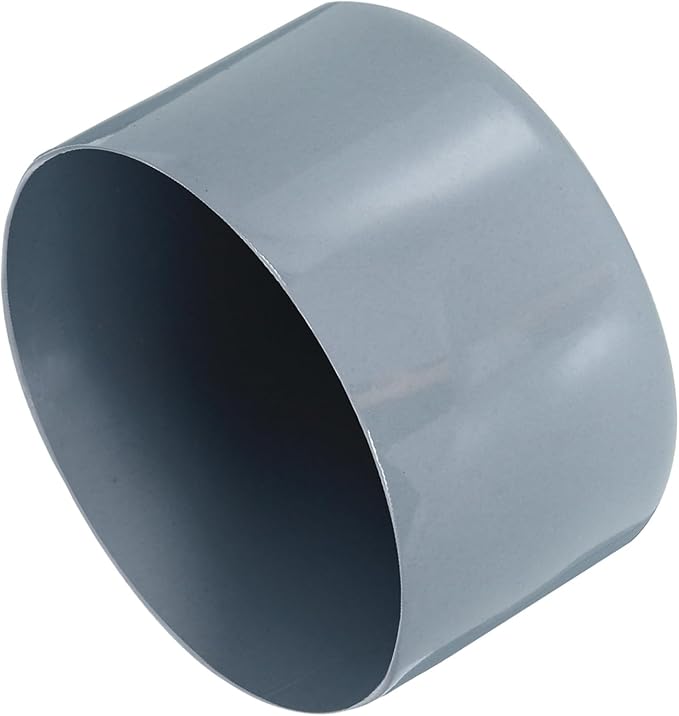 uxcell 4pcs Rubber End Caps 65mm ID Vinyl Round Tube Bolt Cap Cover Screw Thread Protectors Grey, 40mm Height