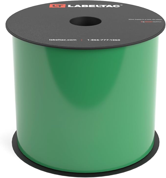 LabelTac 4 and Pro Model Indoor/Outdoor Rack Label Supply 4" x 150' Green