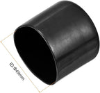 uxcell 5pcs Rubber End Caps 1 15/16"(49mm) ID Vinyl PVC Round Tube Bolt Cap Cover Screw Thread Protectors Black