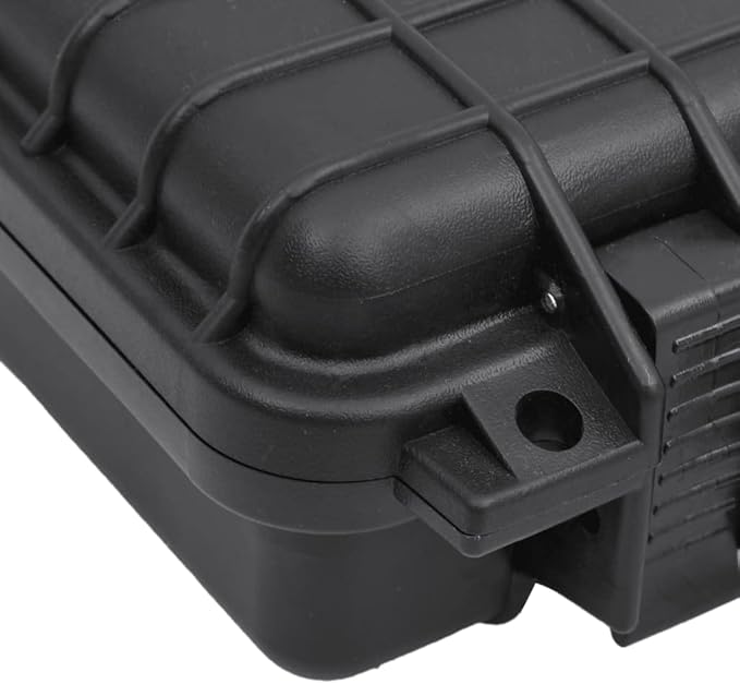 PP Portable Flight Case, Lockable Tool Box for Transportation Travelling, Protective Equipment Case, 11.8"x8.7"x3.9", -280