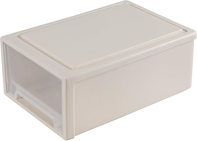 13 Quarts Stackable Plastic Storage Drawers, 1 Pack Storage Drawer Units