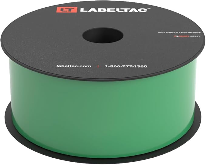 LabelTac 4 and Pro Model Indoor/Outdoor Rack Label Supply 2" x 150' Green