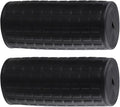 Rubber Wheelbarrow Handle Grips for 8-42mm Round Tubes, Non-Slip Replacement Wheelbarrow Handles, Garden Cart Handle Covers, 2-Pack Black Anti-Skid Shock Absorption(122 x 40mm)