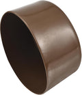uxcell 4pcs Rubber End Caps 100mm(4 Inch) ID Vinyl Round Tube Bolt Cap Cover Screw Thread Protectors Brown, 50mm Height