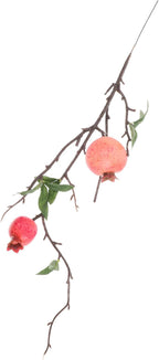 VICASKY Realistic Faux Pomegranate Branches Pink Stems for Home Office Decor Versatile Artificial Plants for Wedding Arrangements and Commercial Display Accent